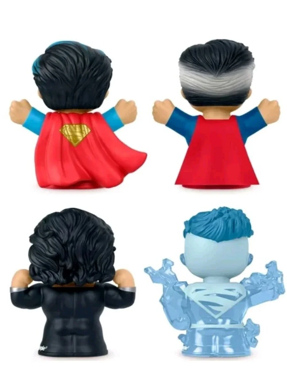 Fisher-Price Little People Superman Figure 4-Pack - Blue/Red/Black/Clear